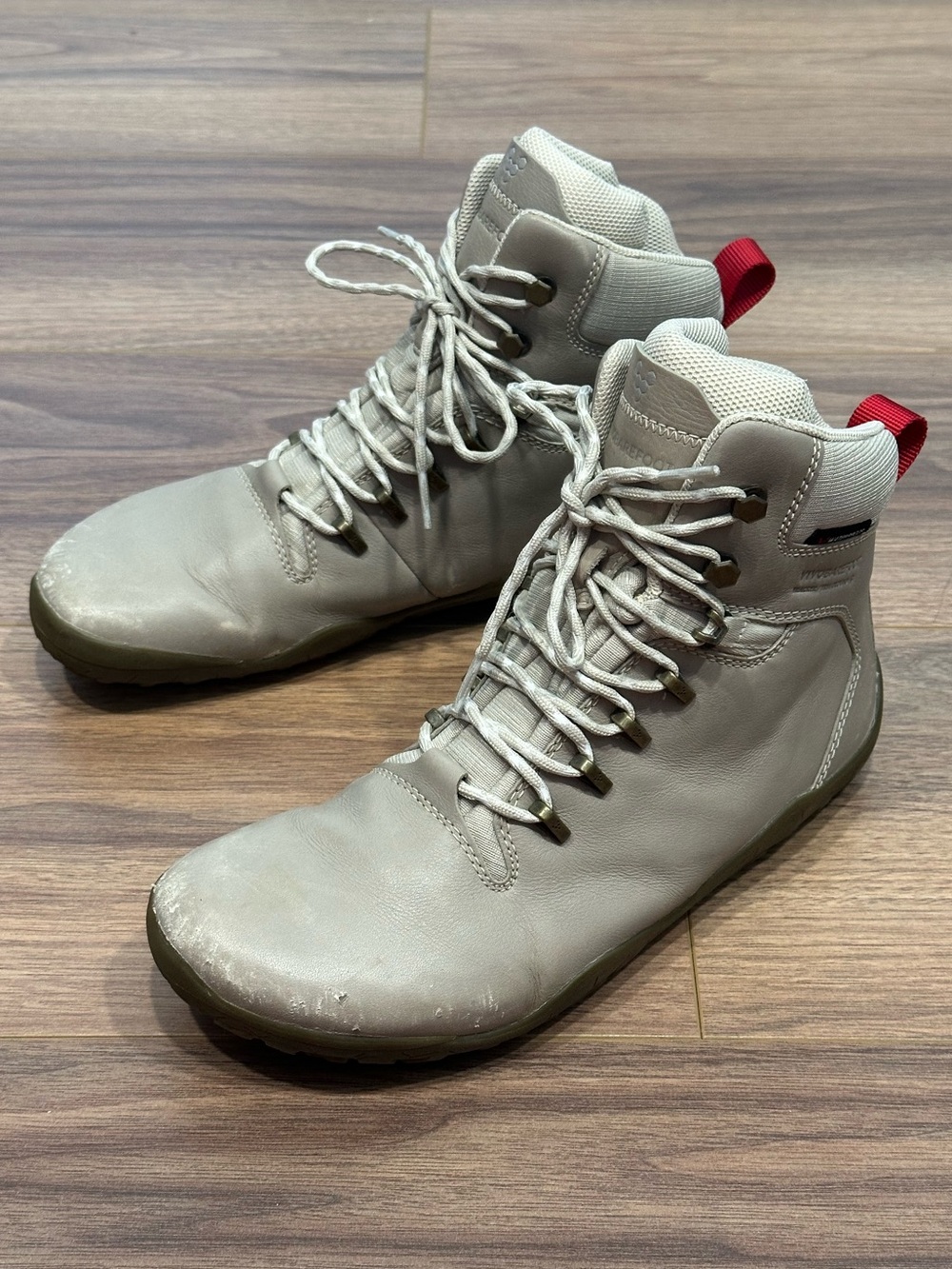 Vivo Barefoot Tracker FG Hiking Boot in Light Gray Size 10